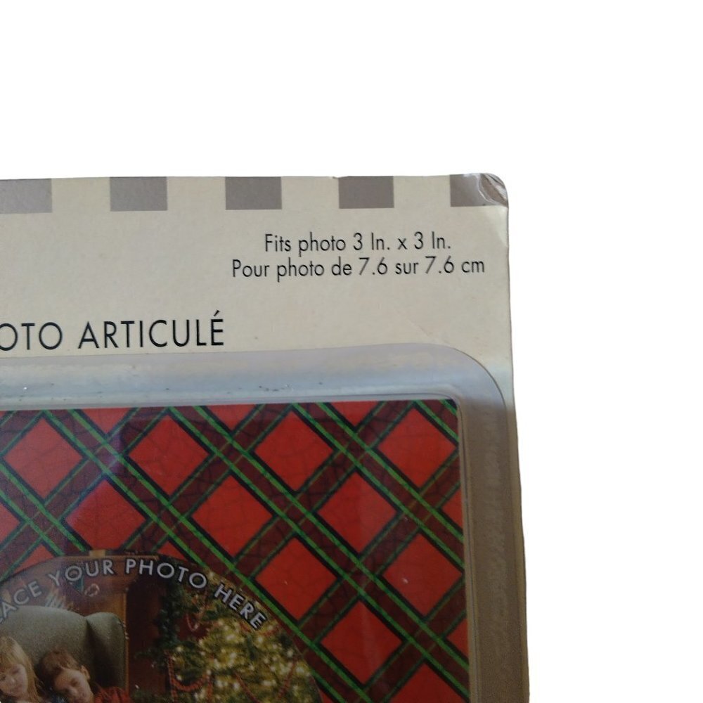 American Greetings Christmas Santa Hinged Wood Photo Frame With Santa New CB1 - Picture 5 of 6